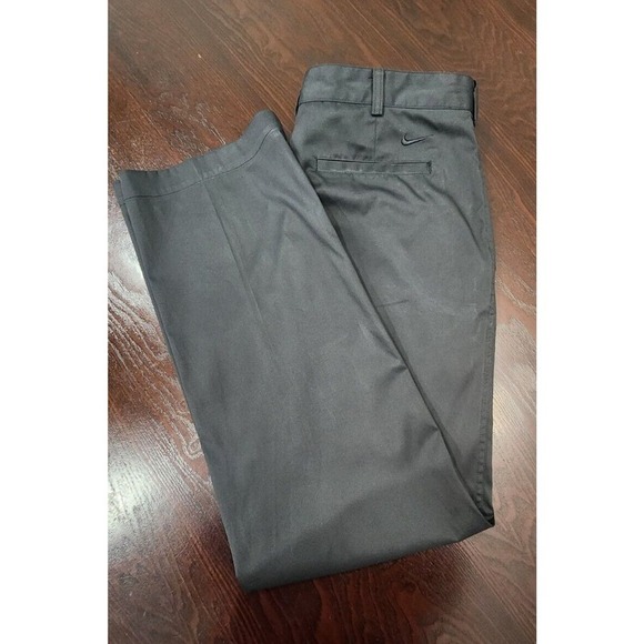Nike Other - Nike Golf Pants Mens 35‎ x 32 Black Flat Front Dri-Fit Polyester